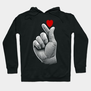 Heart Hand Sign Hoodie